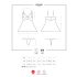 Obsessive 810-BAB-2 - Spitzen-Babydoll & String (Weiß) - L/XL