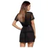 Obsessive Alluria - Spitzenkimono und Tanga (schwarz) - L/XL