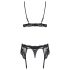 Obsessive 810-SEG-1 - Spitzen Dessous-Set (Schwarz)