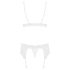 Obsessive 810-SEG-2 - Verführerisches Spitzen-Lingerie-Set (Weiß)