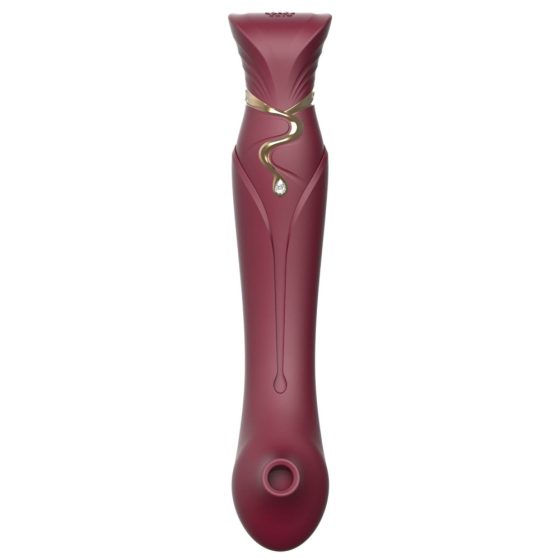 ZALO Queen - Akkubetriebener Impulswellen G-Punkt- und Klitorisvibrator (rot)