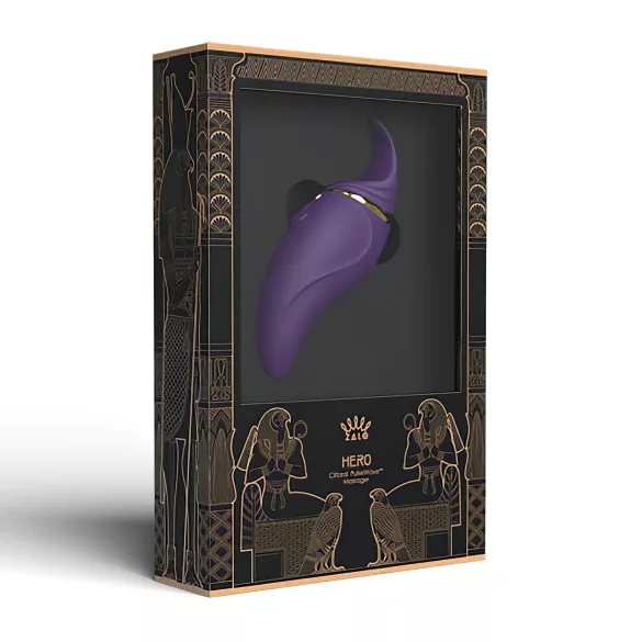 ZALO Hero - Wiederaufladbarer, wasserdichter Klitoral-Vibrator (lila)