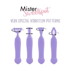   FEELZTOYS Mister Sweetspot - wiederaufladbarer, wasserdichter Klitorisvibrator (lila)
