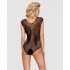 Obsessive B112 - Engelsflügel Netz-Body (schwarz) - XL/XXL