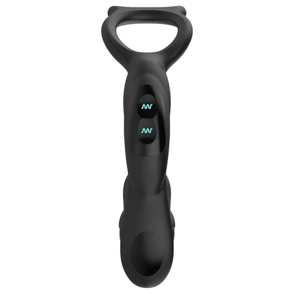 Nexus Simul8 - vibrierender Penisring mit Anal-Dildo (schwarz)