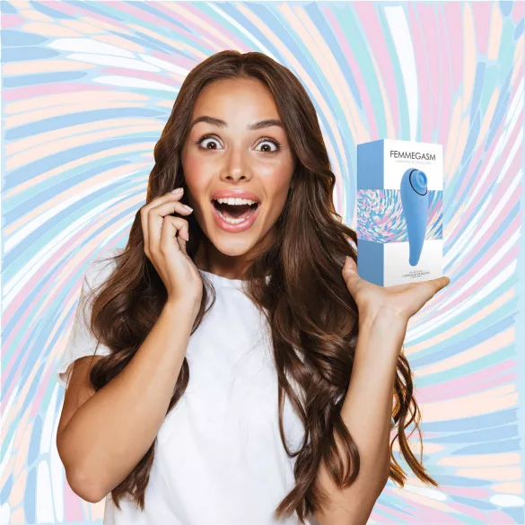FEELZTOYS Femmegasm - Wiederaufladbarer 2in1 Klitorisvibrator (Blau)
