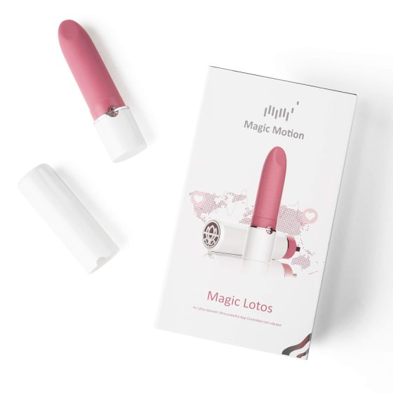 Magic Motion Lotos - intelligenter, akkubetriebener Mini-Lippenstift-Vibrator (rosa)