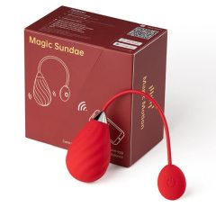   Magic Motion Sundae - intelligentes wiederaufladbares Vibrationsei (rot)