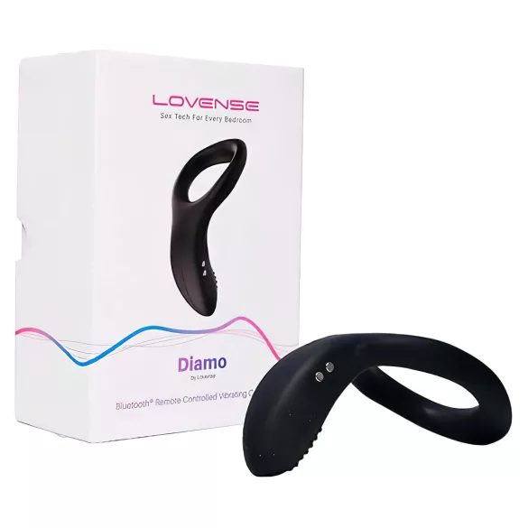 LOVENSE Diamo - intelligenter, vibrierender Penisring (schwarz)