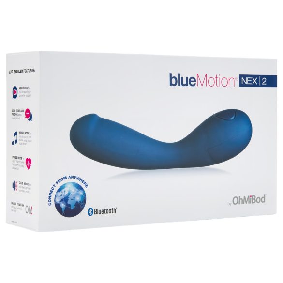 OHMIBOD Bluemotion Nex 2 - Intelligenter G-Punkt Vibrator, Akku, Blau