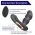Aixiasia Hiross - drehbarer Anal-Vibrator (schwarz)