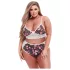 Baci Plus Size - Blumen-Spitzen-BH-Set