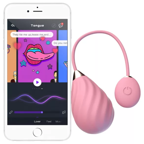 Magic Motion Sundae - tragbares app-gesteuertes Vibratorei (Pink)