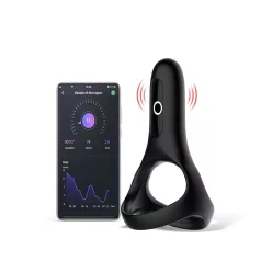   Magic Motion Rise - Intelligenter Vibrationspenisring (schwarz)