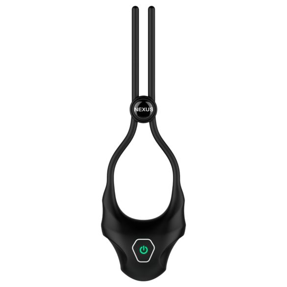 Nexus Forge - Verstellbarer Vibrationspenisring (Schwarz)