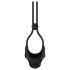 Nexus Forge - Verstellbarer Vibrationspenisring (Schwarz)