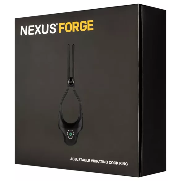 Nexus Forge - Verstellbarer Vibrationspenisring (schwarz)