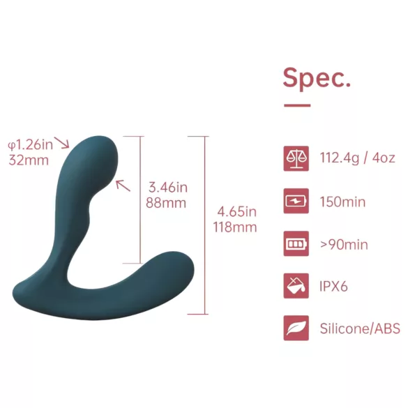 Magic Motion Solstice X - App-gesteuerter Prostatavibrator für Männer (grün)