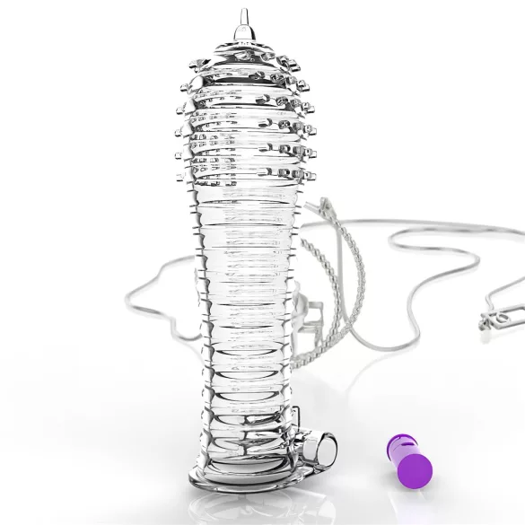 Lonely - Vibrations-Penismanschette, transparent